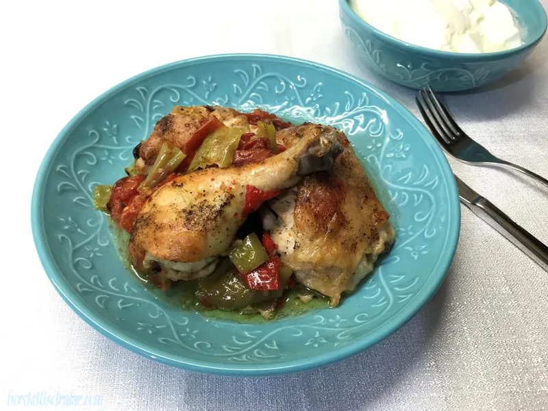 Fırında Sebzeli Tavuk