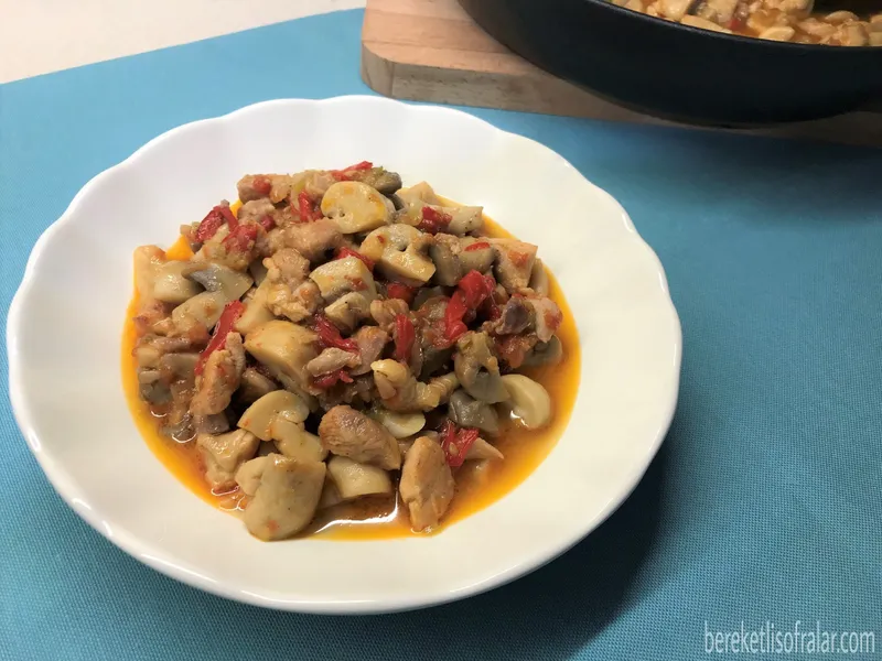 Mantarlı Tavuk Sote